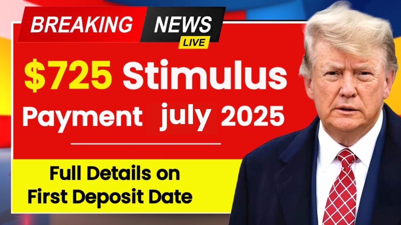 $725 Stimulus Approved for July 2025, New payment dates and schedule revealed